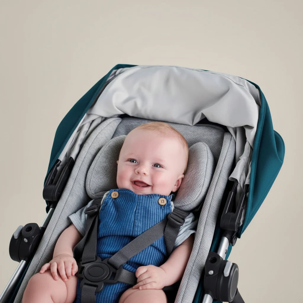 Snug Seat with Head & Back Support – Compatible with UPPAbaby / Bagaboo / Joolz Prams | Black