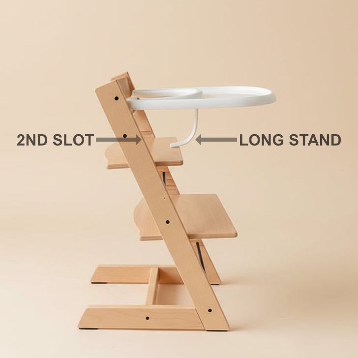 Extra Seat Space Smooth Surface High Chair Tray – Compatible with Stokke Tripp Trapp | No Baby Set Required