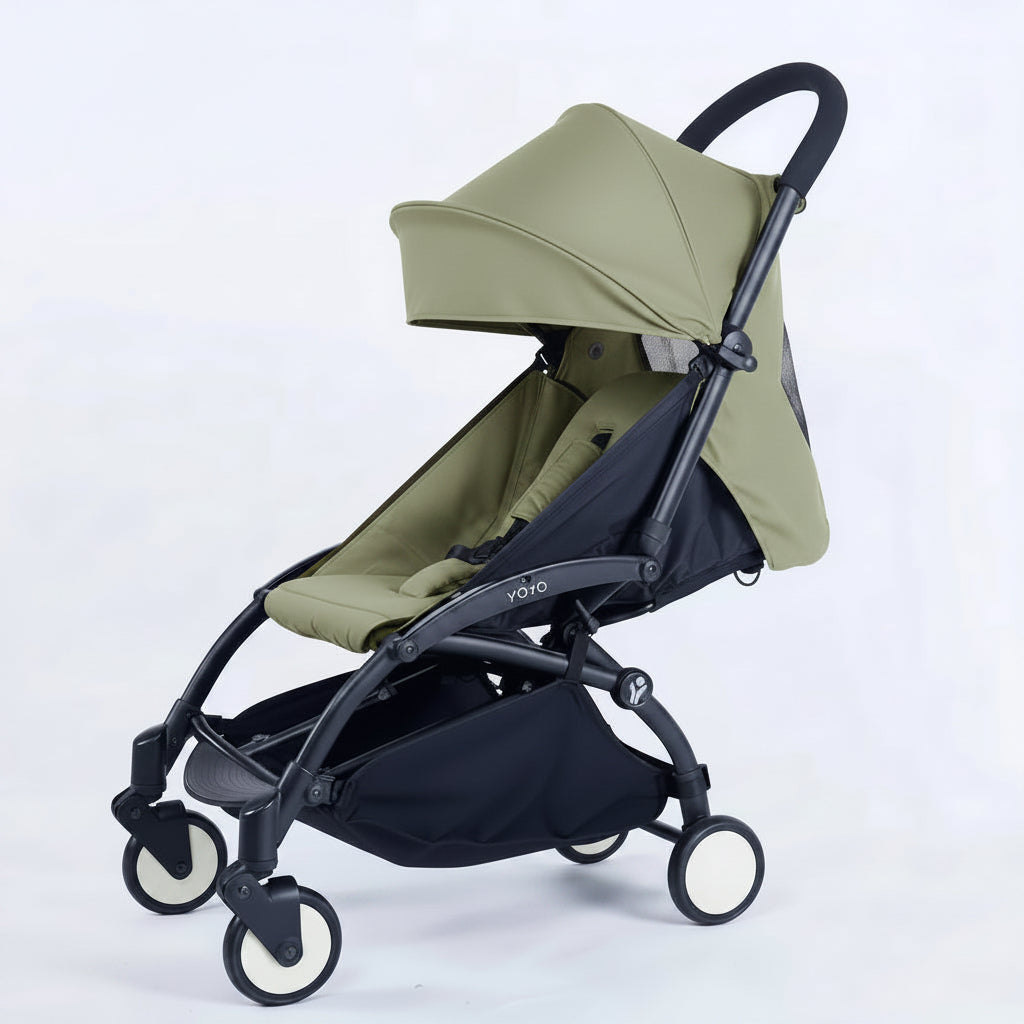Near-Flat Recline Seat Upgrade Kit – Compatible with Stokke YOYO Prams (YOYO+ / YOYO² / YOYO³) | Olive