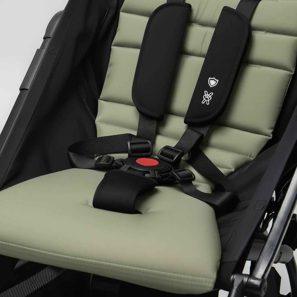Near-Flat Recline Seat Upgrade Kit – Compatible with Stokke YOYO Prams (YOYO+ / YOYO² / YOYO³) | Olive